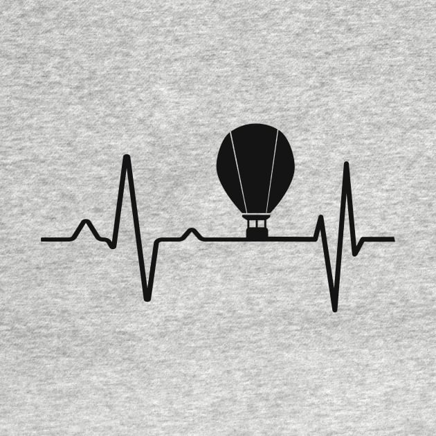 Hot Air Balloon Balloonist Pulse Stroke by Foxxy Merch